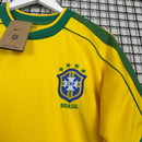 Camisa de Time Seleção Brasileira Amarela Retrô