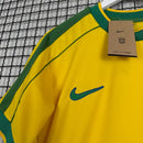 Camisa de Time Seleção Brasileira Amarela Retrô