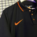 Camisa de Time Corinthians Polo Preta c/ Laranja
